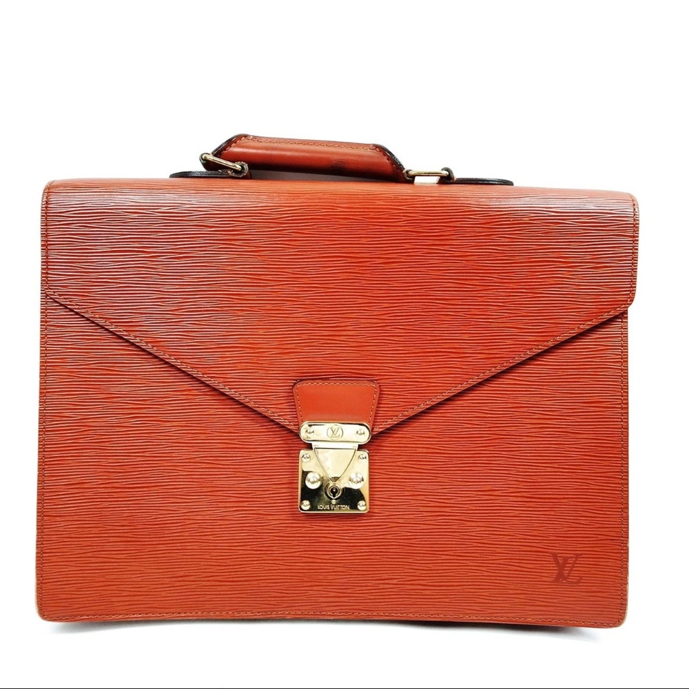 Louis Vuitton Brown Epi Leather Serviette Counseiller Briefcase